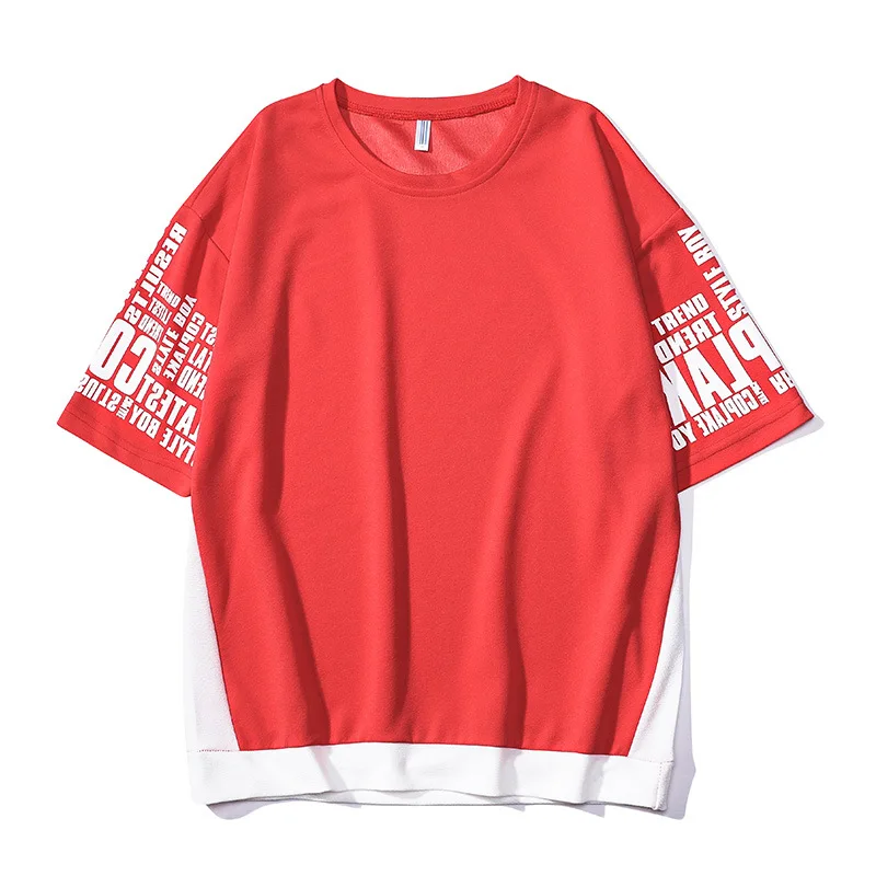 Short-sleeved T-shirt for Male Students with Loose T-shirt Short-sleeved T-shirt for Male Students with Loose T-shirt
