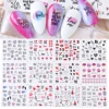 12 pièces Valentines manucure amour lettre fleur curseurs pour ongles Inscriptions Nail Art décoration eau autocollant conseils GLBN1489-1500 ► Photo 3/6