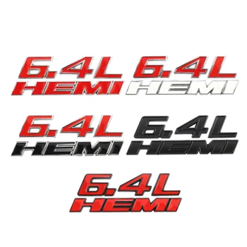 

1pcs 6.4L HEMI Stickers 3D Metal Emblem Badge For Dodge RAM 1500 2500 3500 Durango Challenger For Jeep Grand Cherokee Wrangler