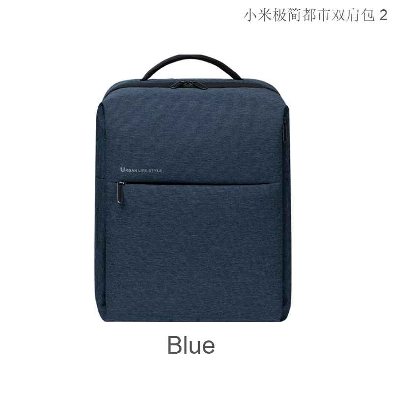 Городской рюкзак Xiao mi nimalist, 2 поколения, 17л, Большой Вместительный рюкзак для путешествий mi, 15,6 дюймов, сумка для ноутбука - Цвет: Blue