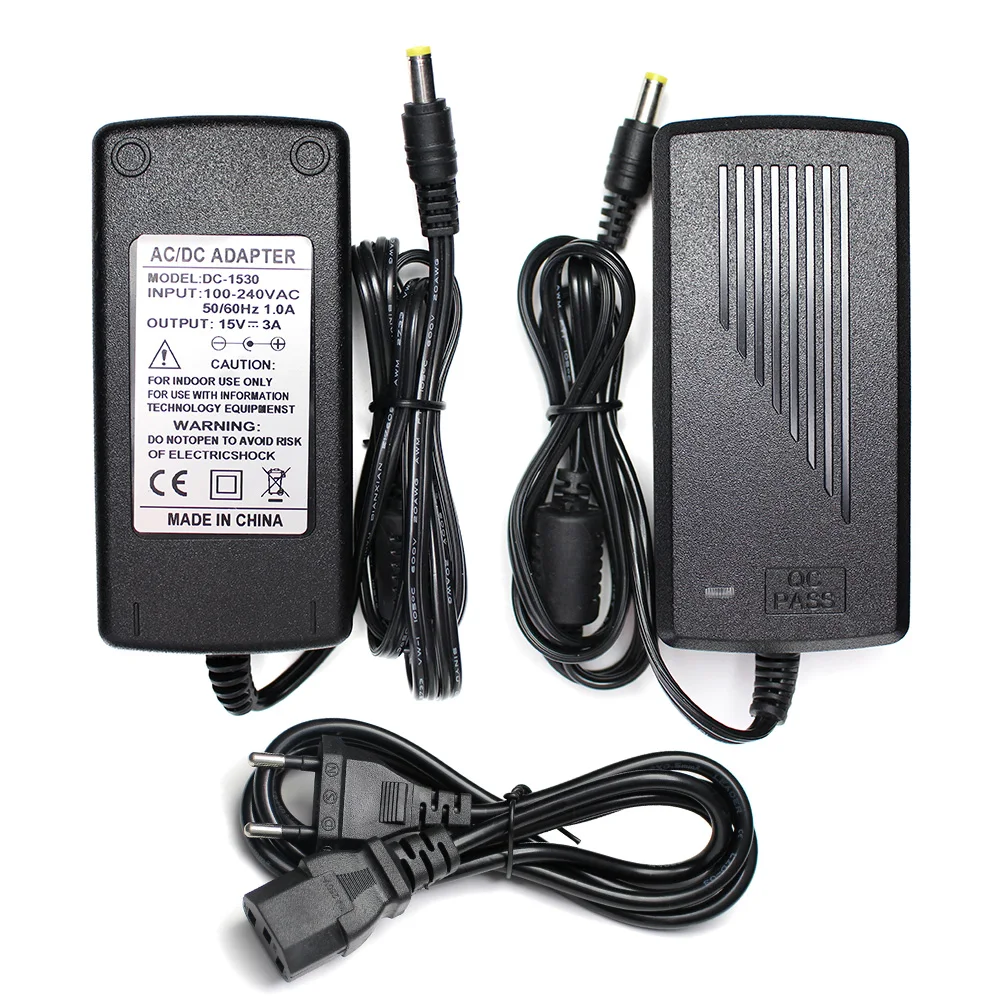 AC DC 15V Power Adapter Supply 15V 1A 2A 3A 4A 5A 15 V Universal Power Adapter Supply AC TO DC