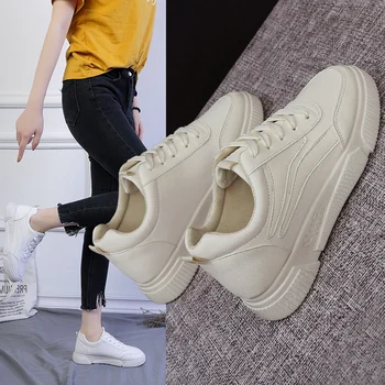 

Women Flats Fashion White Sneakers Women Shoes Casual Korean Style Flat Shoes Ladies 2019 New with Flat Shoes Walking