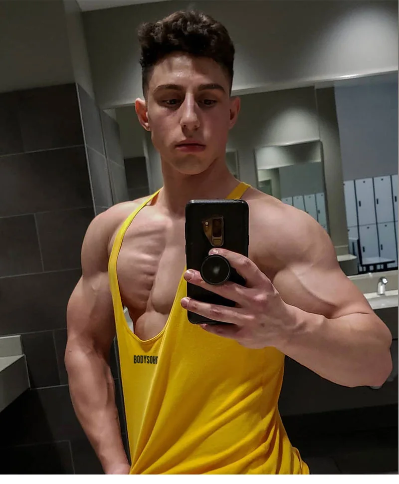 Muscle Dr. Европа и Америка братья стиль здоровая красота спортивный жилет мужской фитнес i-образный жилет Базовая рубашка жилет