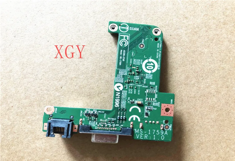 Placa de Teste Original para Msi Ge70 Rede Usb Vga Ms1759a Ver: 1.0 100% Teste ok Cartões para acréscimos - Imagem 2