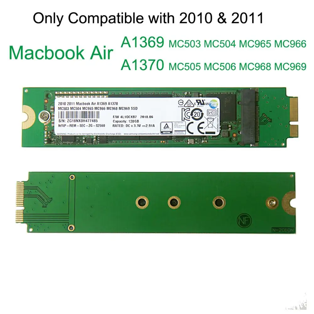  128GB 256GB 512GB 1TB Solid State Drive Für 2010 2011 Apple Macbook Air 13 