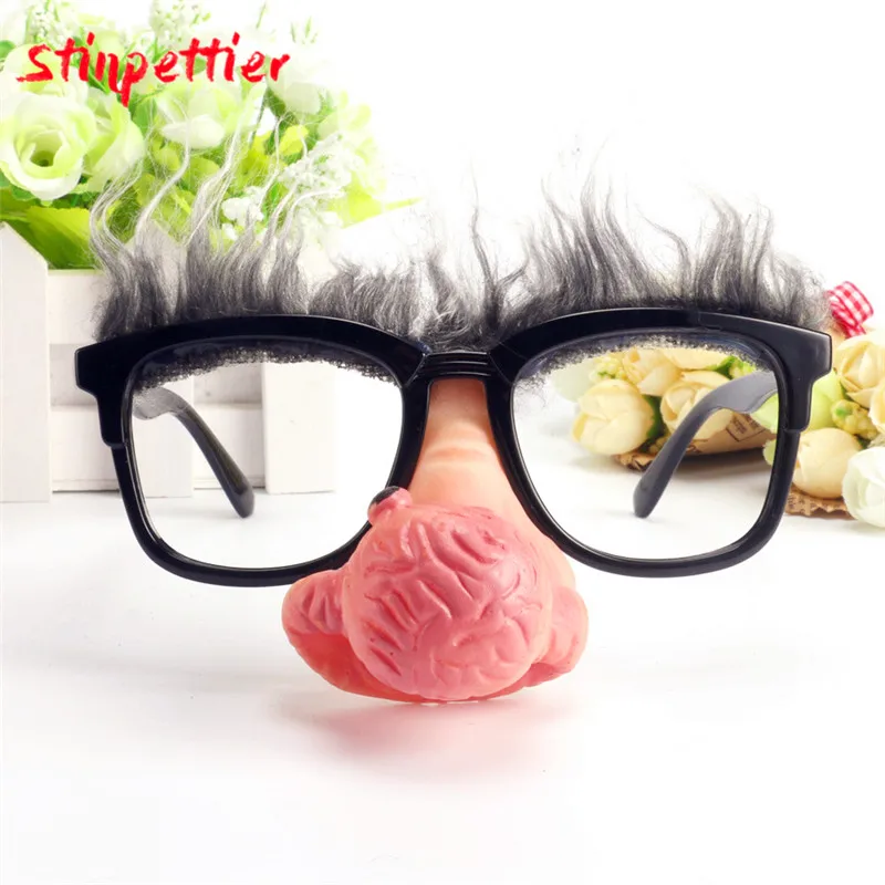 

1Pc Party Glasses Black Funny Big Nose Hen Party Team Bride Glasses For Bachelor Hen party Decoration Adult Supplies ASD142