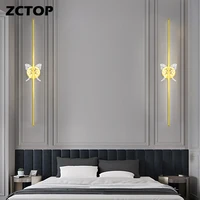 NEW Modern LED Wall Lights for Bedside Light Aisle Lights Bedroom Living Room Study Room Decoration Wall Lamps Gold Wall Sconces