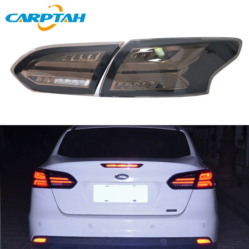 

Car Styling Taillight Tail Lights For Ford Focus 3 Sedan 2015 - 2018 Rear Lamp DRL + Dynamic Turn Signal + Reverse + Brake LED
