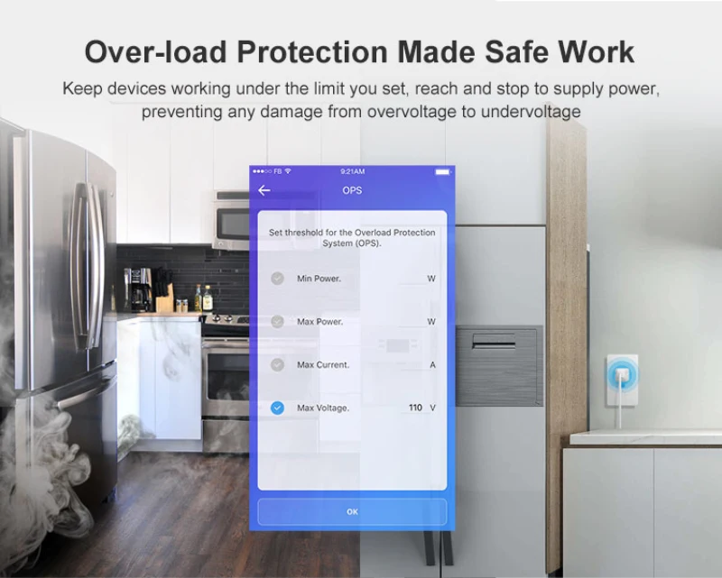 SONOFF IW100/101 Wi-Fi умный мониторинг энергопотребления настенная розетка переключатель ТИП США совместим с Alexa Google home Ewelink