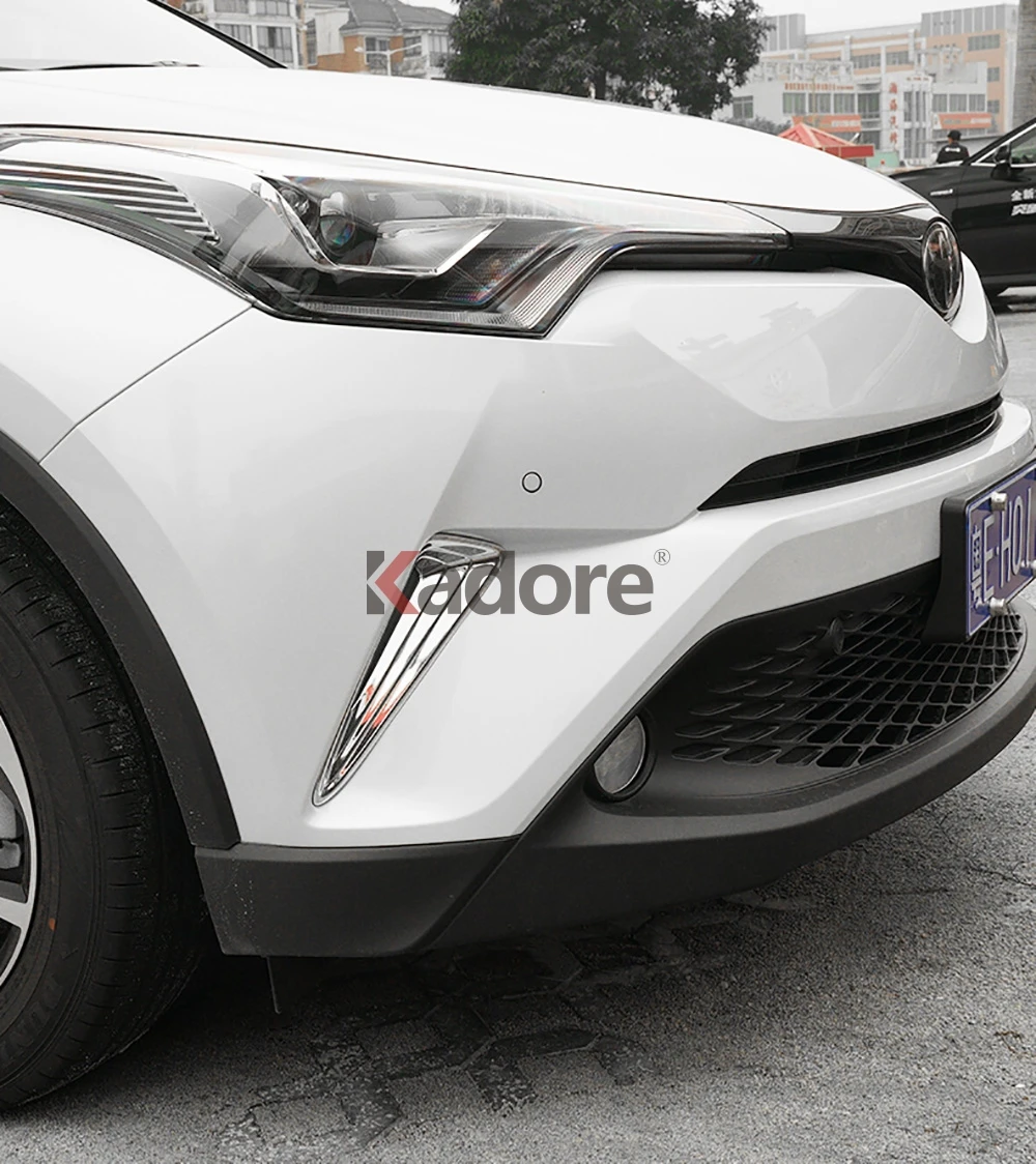 Для Toyota CHR C-HR Хром Внешний передний бампер боковая решетка Накладка передняя решетка аксессуары Стайлинг