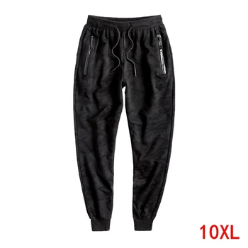 

Men's big camouflage pants 170KG large size loose elastic plus size 6XL 7XL 8XL 9XL 10XL spring and autumn black sweatpants 5254