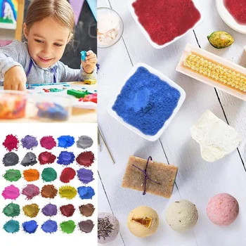 

Mica Powder Epoxy Resin Dye Cosmetic Grade Soap Colorant for Soap Making Supply S7JN