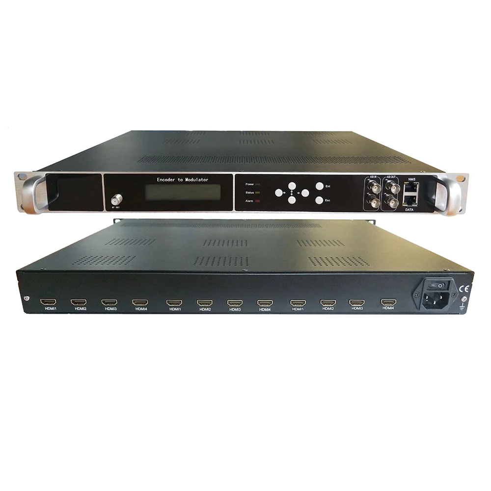 

12 channel HDMI to RF DVB-T DVB-C ATSC ISDBT HDMI to IP ASI IPTV catv Hotel Guesthouse TV System HD Encoder Modulator