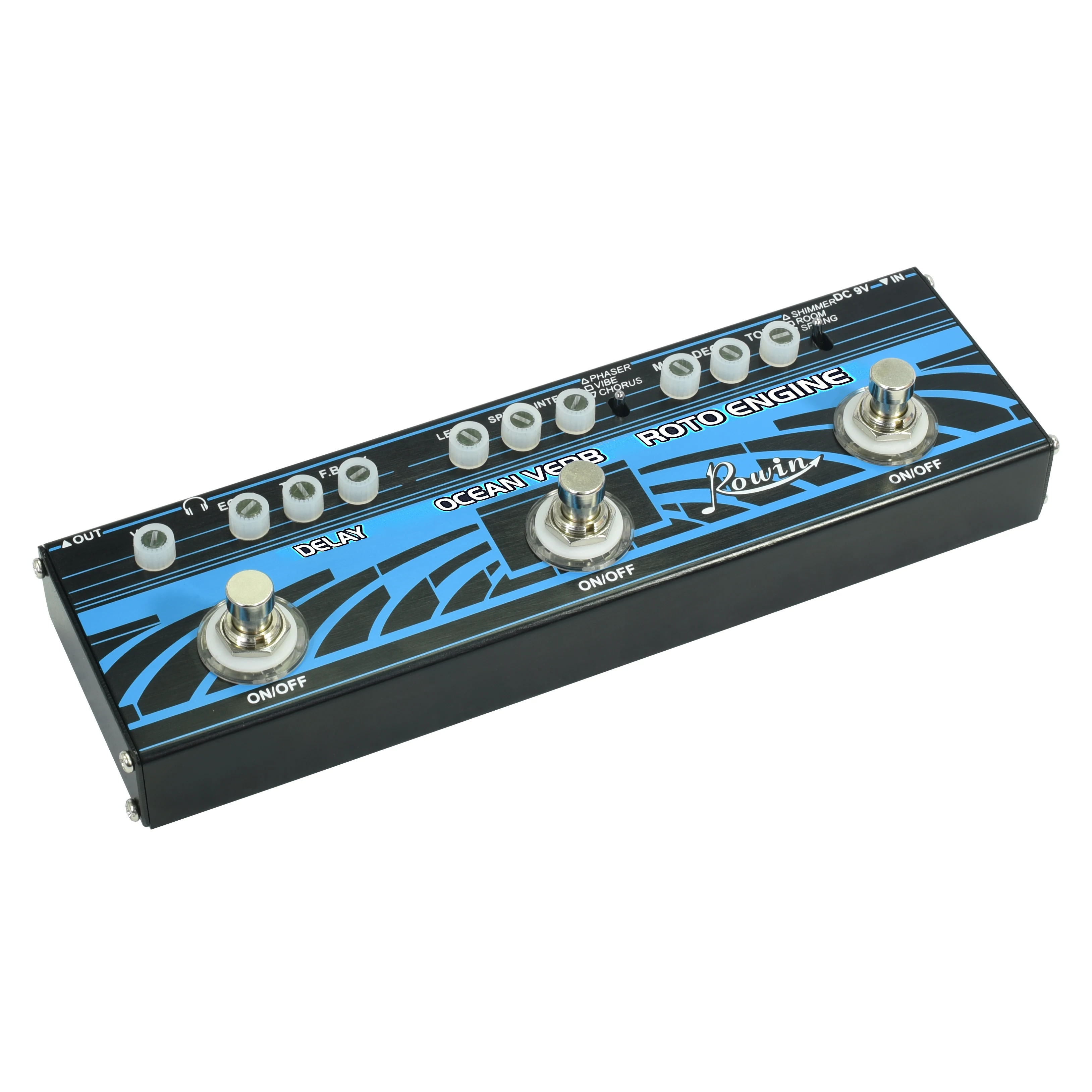 3 em 1 Rowin Guitarra Multi Efeitos Pedal Dap-3 Atraso - Motor Roto Oceano Verbo - Image 3