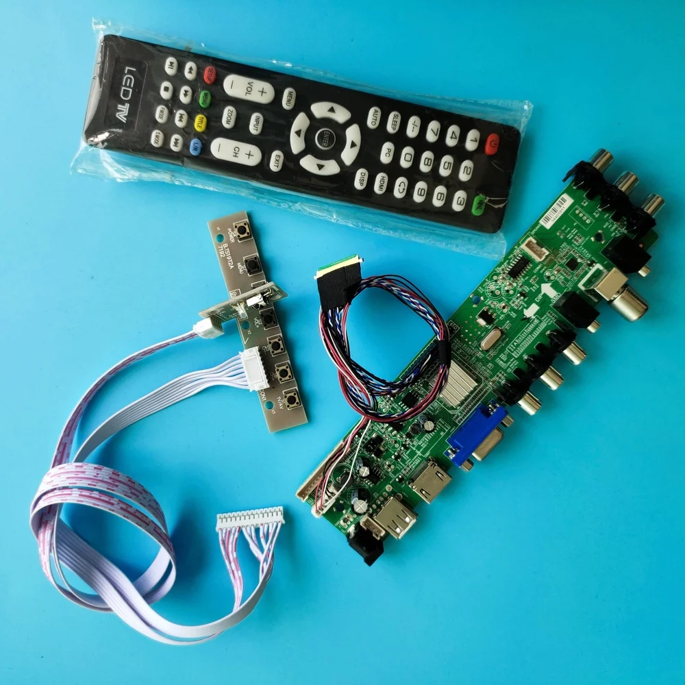 Комплект для HT140WXB-601/HT140WXB-400 светодиодный USB VGA TV 1366X768 сигнальная цифровая панель