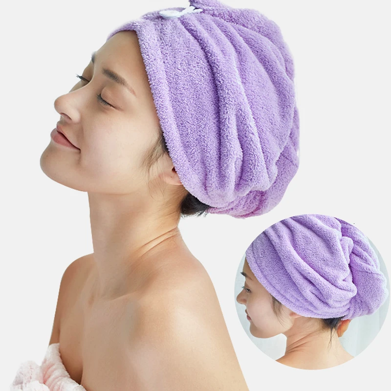 Большая Волшебная быстросохнущая шапка для волос, Супер Абсорбирующая микрофибра, мягкое плюшевое полотенце, женские изделия для ванной комнаты и душевой крышки, инструменты для купания