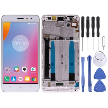 

LCD Screen and Digitizer Full Assembly with Frame for Lenovo K6 Power (White)