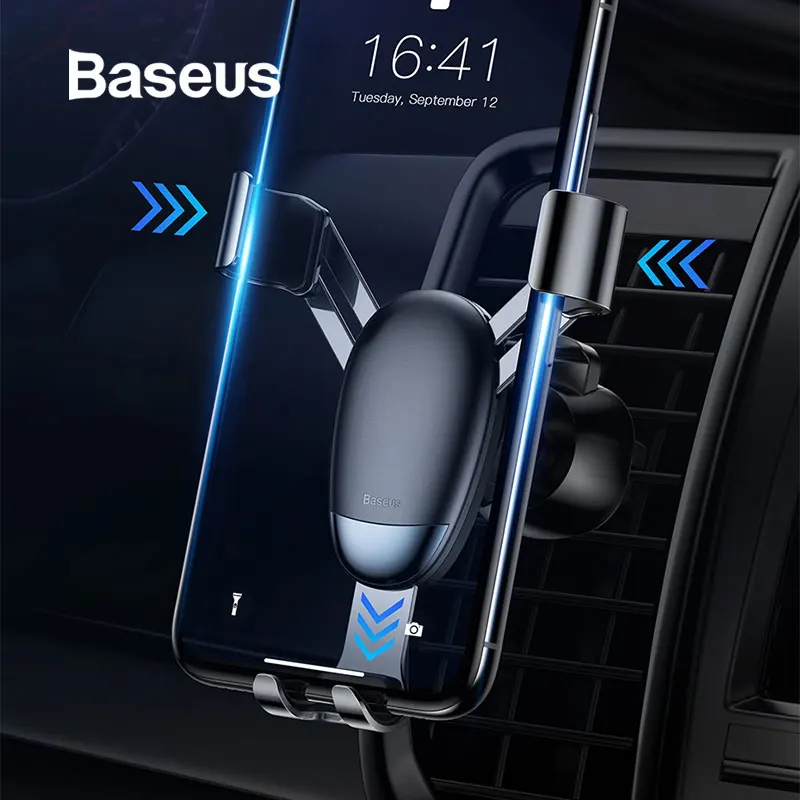 Baseus Автомобильный держатель для iPhone X XR Xs Max, держатель для мобильного телефона, автомобильный держатель для смартфона