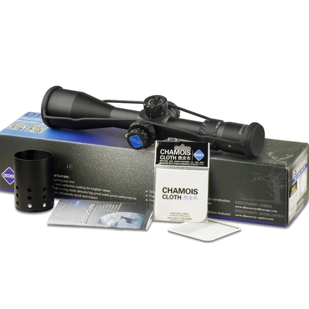 Shotgun Sight 5-25 X50 FFP HD Discovery Illuminated Airgun Scopes for Army Long Range Shooting