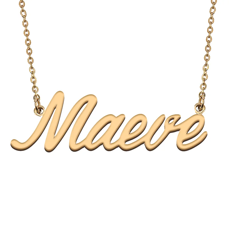 Maeve Custom Name Necklace Customized Pendant Choker Personalized Jewelry Gift for Women Girls Friend Christmas Present