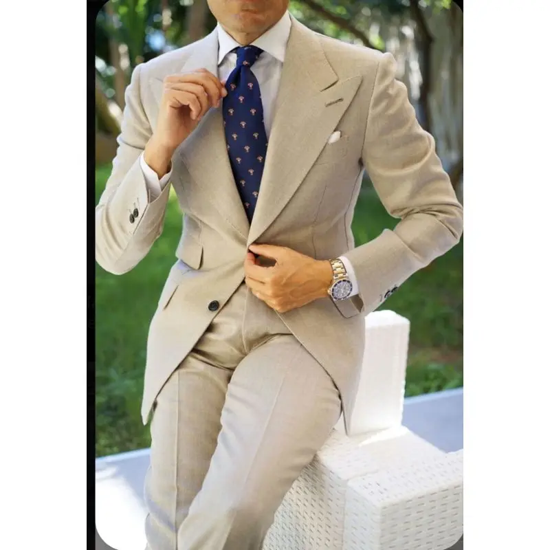 Off white suit for groom Clearance
