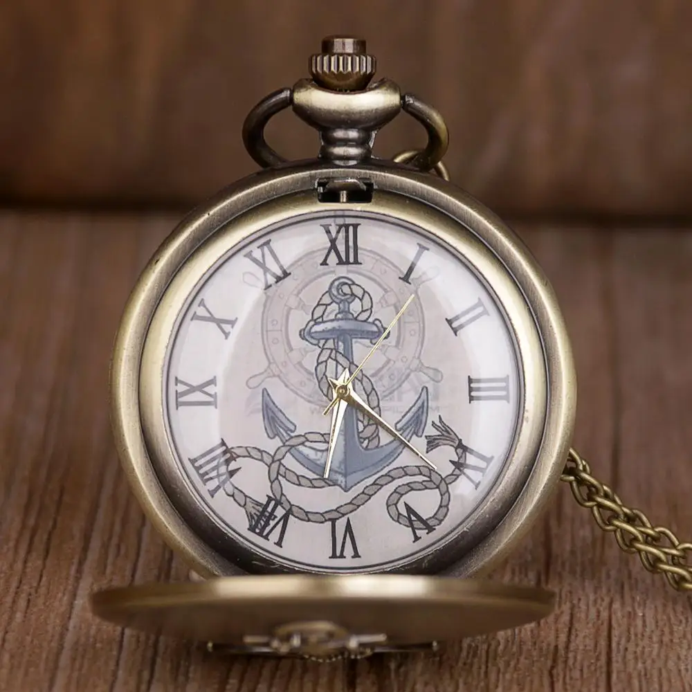 Парусные крючки карманные часы ретро СССР советские кварцевые аналоговые часы ожерелье и брелок цепь аксессуары Подарки полностью металлические часы