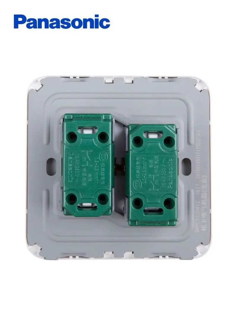 Panasonic Golden Home Light Wall Pressure Switch Full Reset Structure Random Click on / Off Wall Light Switch with LED Indicator