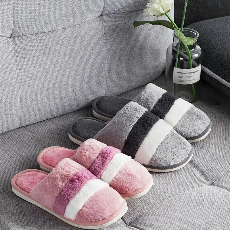 SHOFORT Женская обувь zapatos de mujer Большие размеры в помещении мягкие теплые тапочки на
