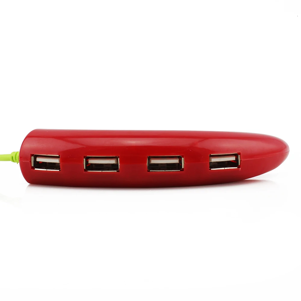 Usb 2,0 концентратор Компьютерные аксессуары креативный 4 порта в форме перца дизайн Usb2.0 хаб мульти порт комбо Hab адаптер для ПК
