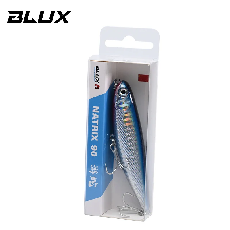 BLUX NATRIX Topwater Pencil Surface Walker Fishing Lure - Artificial Saltwater Bass Hard Bait Tackle