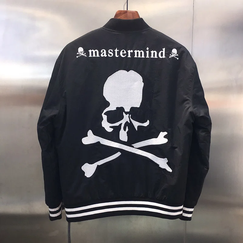 2019FW 1:1 качество черепа куртка для мужчин и женщин Mastermind Япония зима ватник стоячий воротник MMJ куртка пальто для мужчин