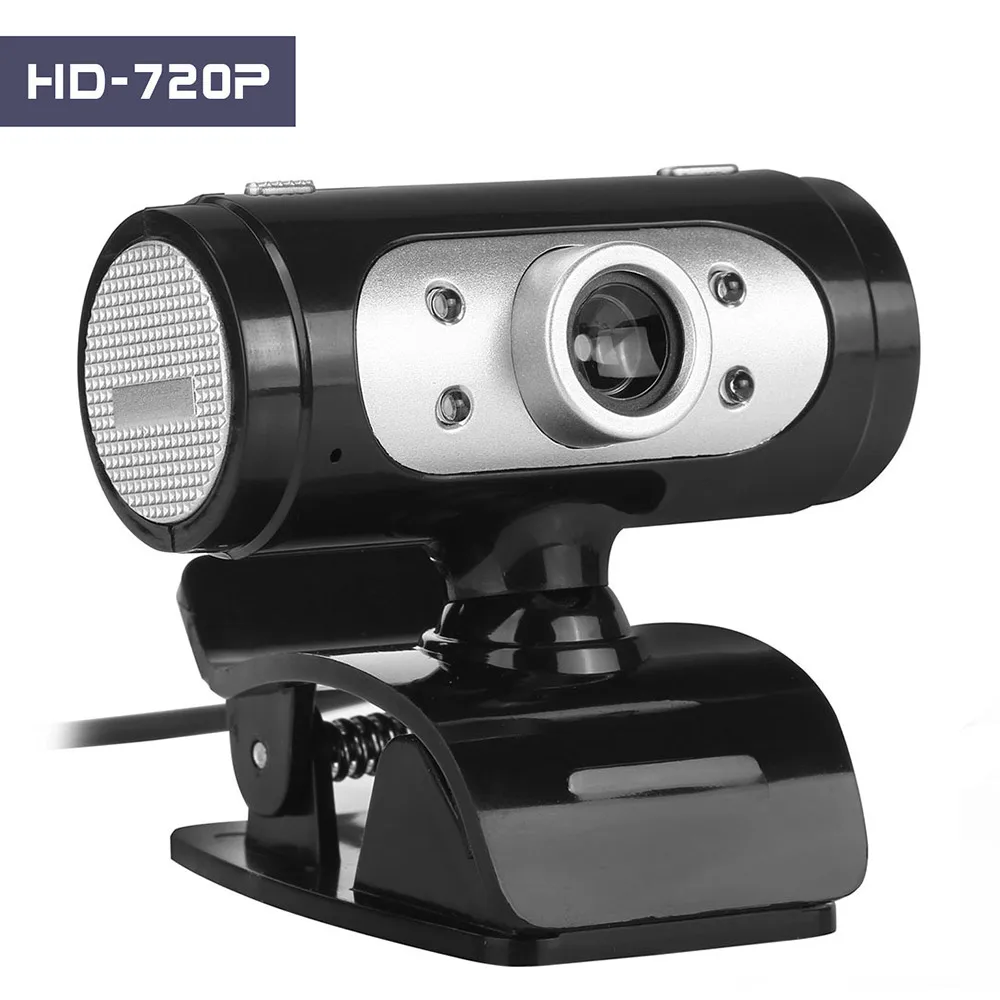 

720P HD Webcam, HDWeb Camera with Built-in HD Microphone 1280x 720p USB Web Cam for Microsoft PC Laptop Black
