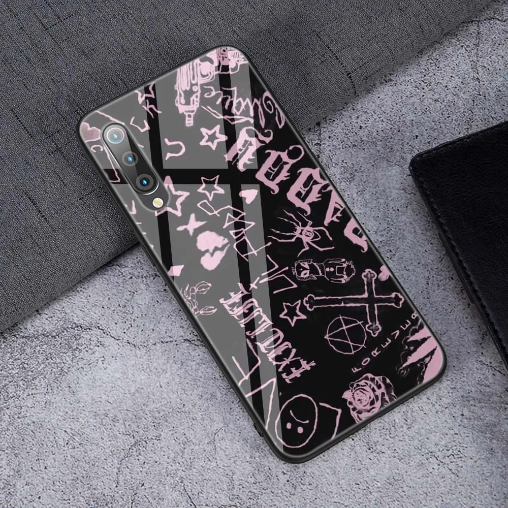 TG15 Lavaza XXXTENTACION розовый открытый Lil Открытый закаленное стекло мягкий чехол для Xiaomi Redmi Note 5 6 7 Pro mi A1 A2 8 Lite 9 F1 TPU чехол - Цвет: TG15