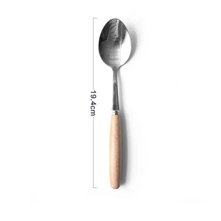 Набор серебряных изделий из нержавеющей стали набор столовых приборов серебряный цвет набор Европейской посуды столовые приборы кухонные принадлежности - Цвет: Main meal spoon