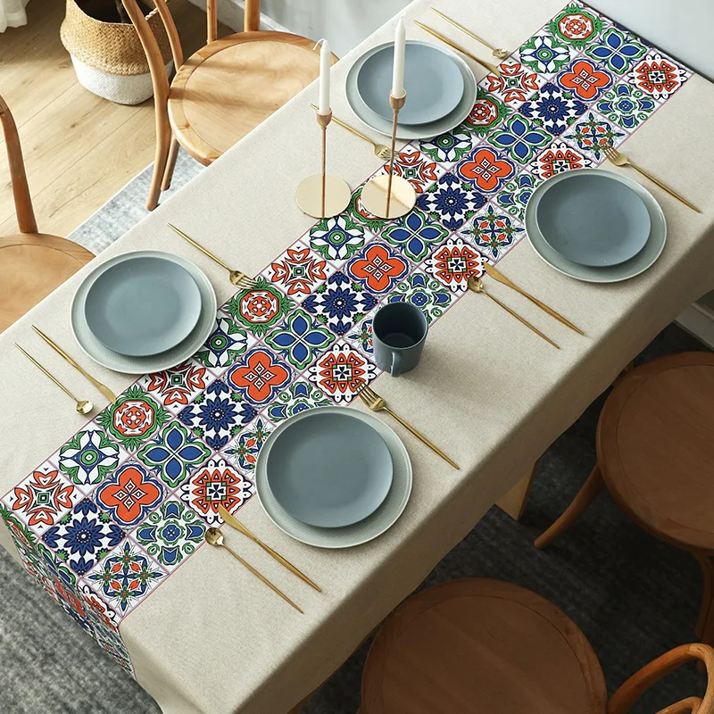 B Manteles De Mesa прямоугольная печать скатерть для ресторана домашнее украшение мантель Меса скатерть водонепроницаемый маслонепроницаемый - Цвет: B