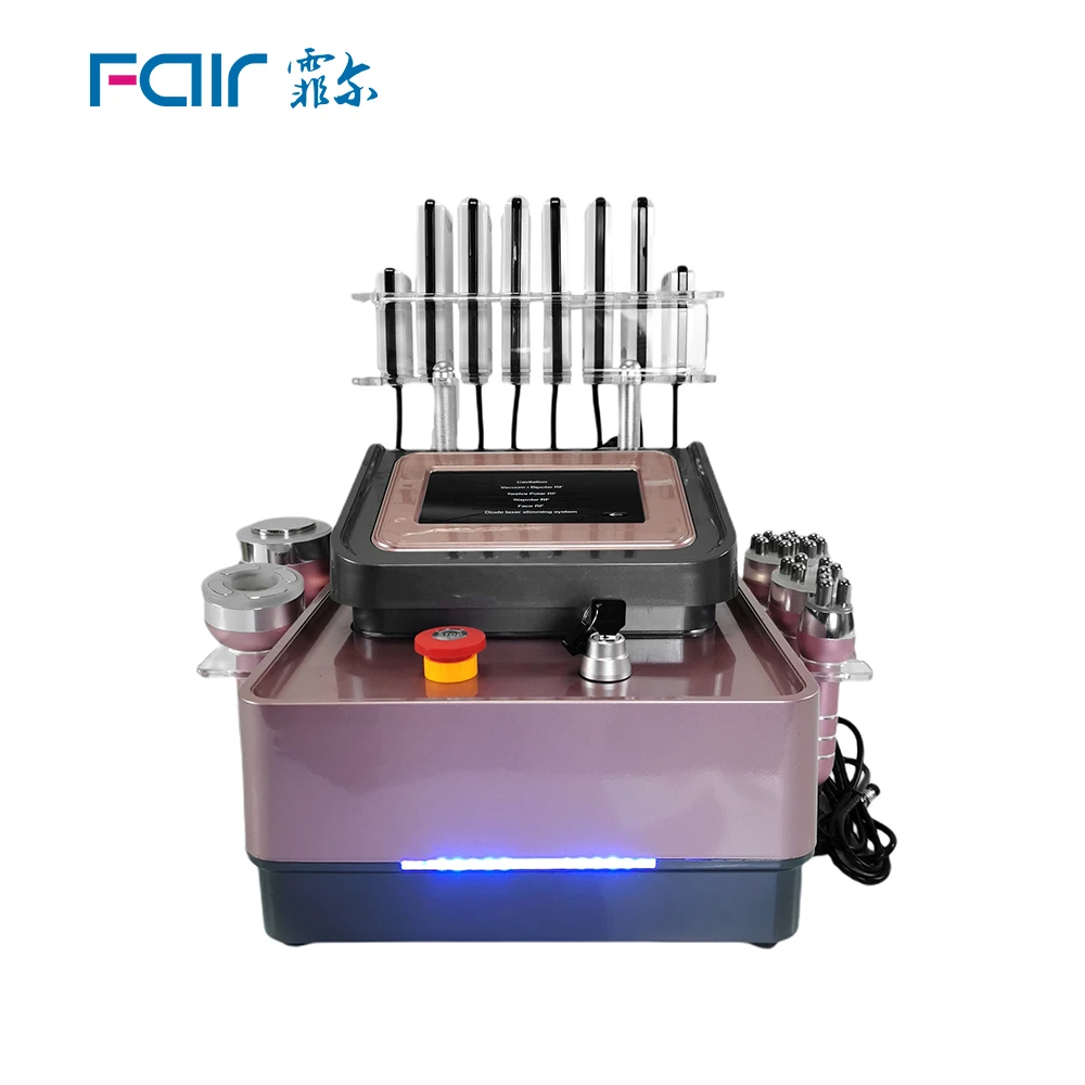 Fair Face Massager Rose Lipo Ultrasonic Cavitation Machine Rf Lipocavitation Machine Lipolaser Beauty Salon Pink Equipment