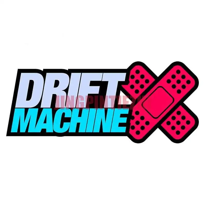 Interesting Drift Machine Red Bandage Cartoon Car Stickers Scratch-Proof Decal Bumper Waterproof VAN Graphics | Автомобили и