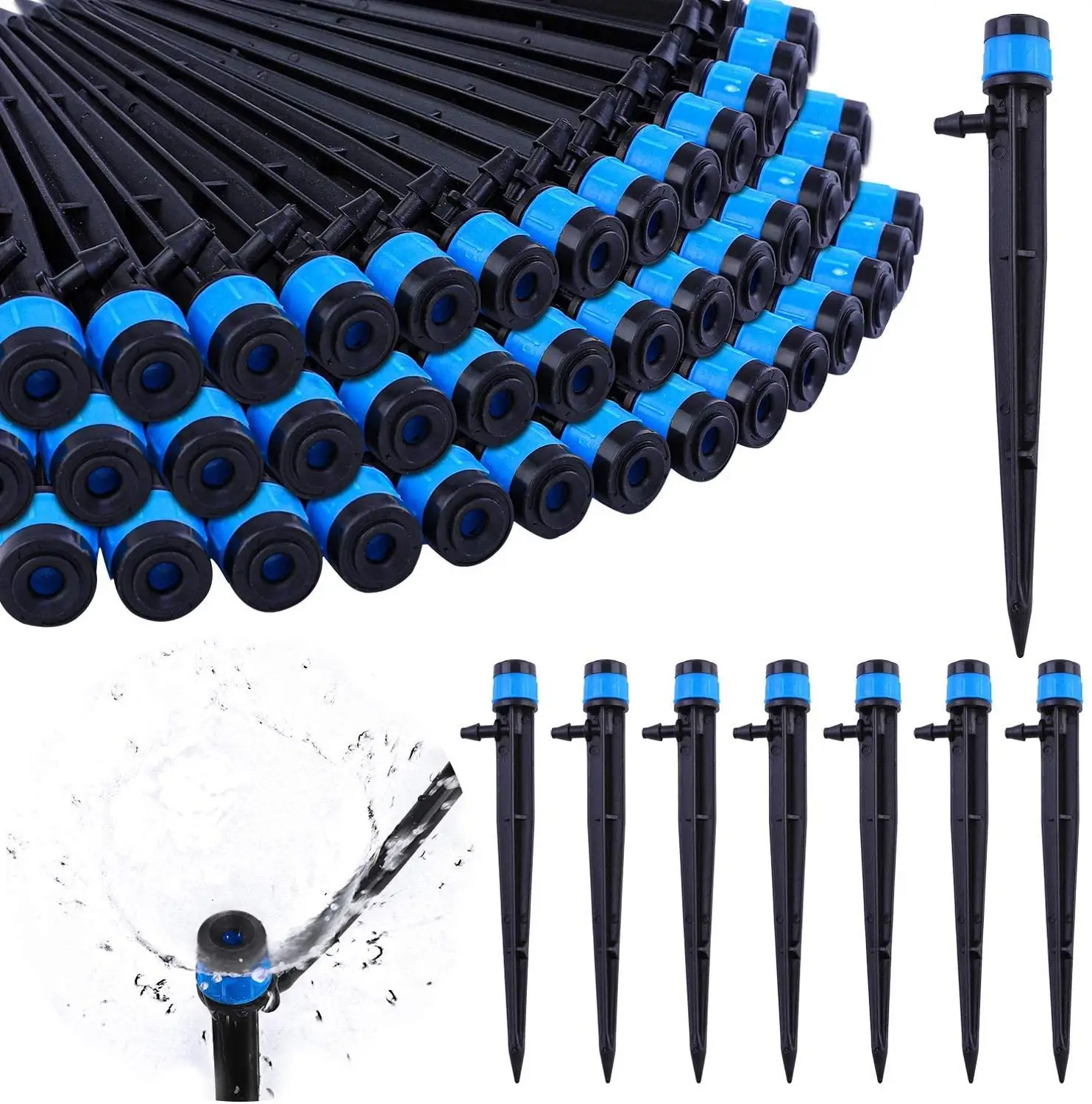 

Irrigation Drippers 360Â° Adjustable Full Circle Pattern Water Flow Irrigation Drippers Micro Bubbler Sprinkler Drip System