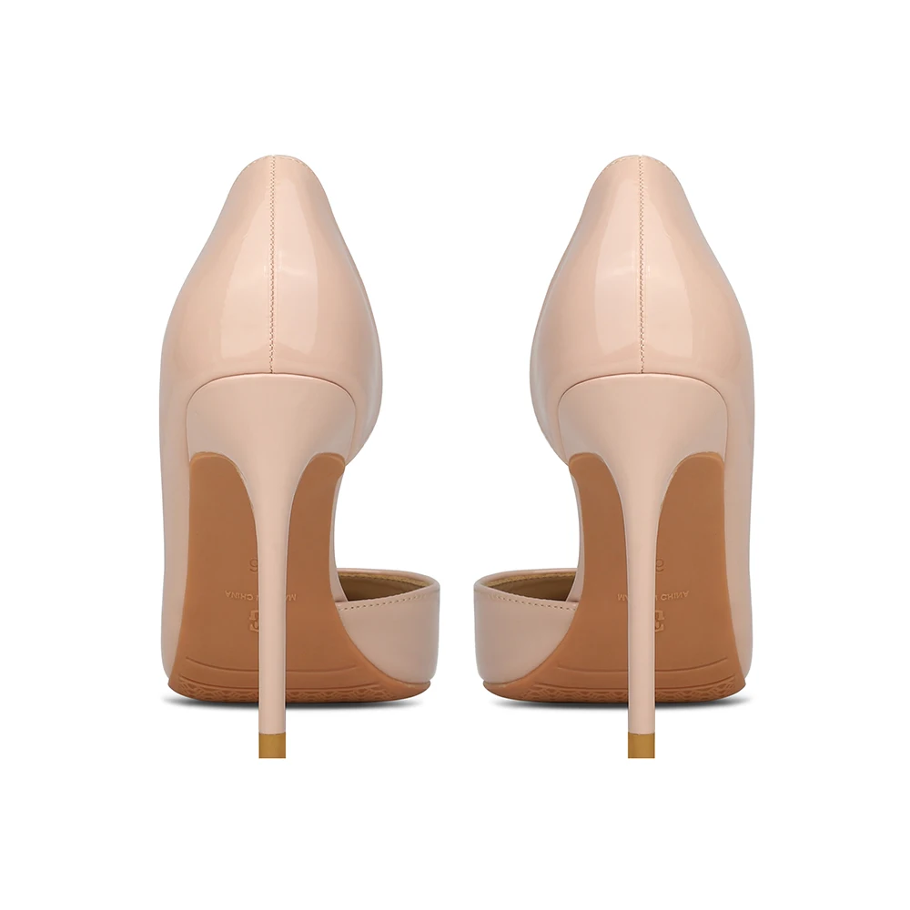 GOXEOU г. Женская обувь пикантные туфли на высоком каблуке 6 см с острым носком, без шнуровки, для свадьбы, офиса, лакированная кожа, ручная работа,, большой размер 46