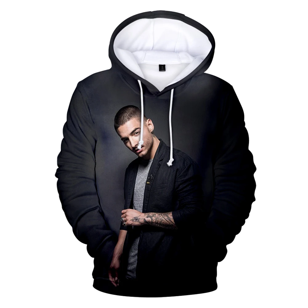 3D Print Maluma Hoodies  Women/Men Fashion Long Sleeve Hooded Sweatshirts Casual jacket  3D Cosplay Costume Clothes