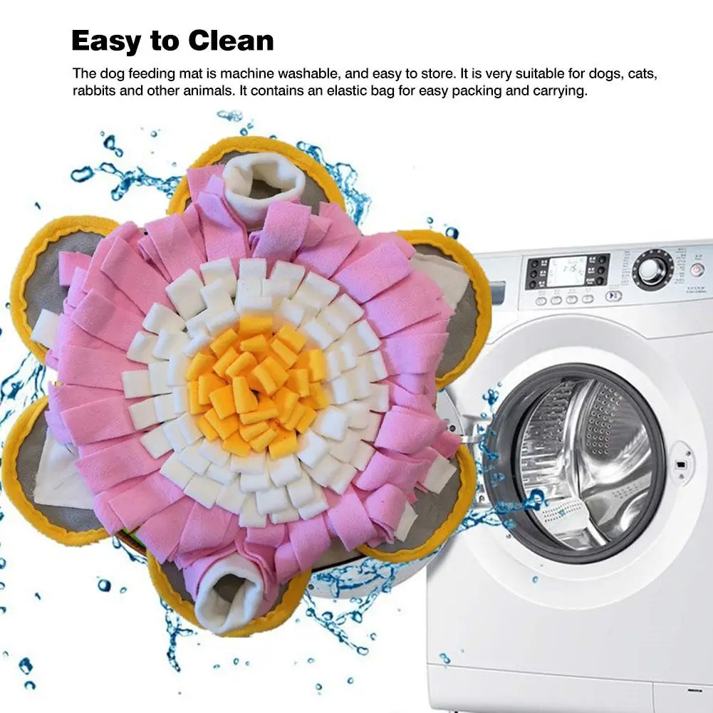 Foldable Dog Snuffle Mat Multifunctional Dog Foraging Pad Puppy Training Blanket Pet Slow Feeding Mat Anti-slip Bottom for Dogs