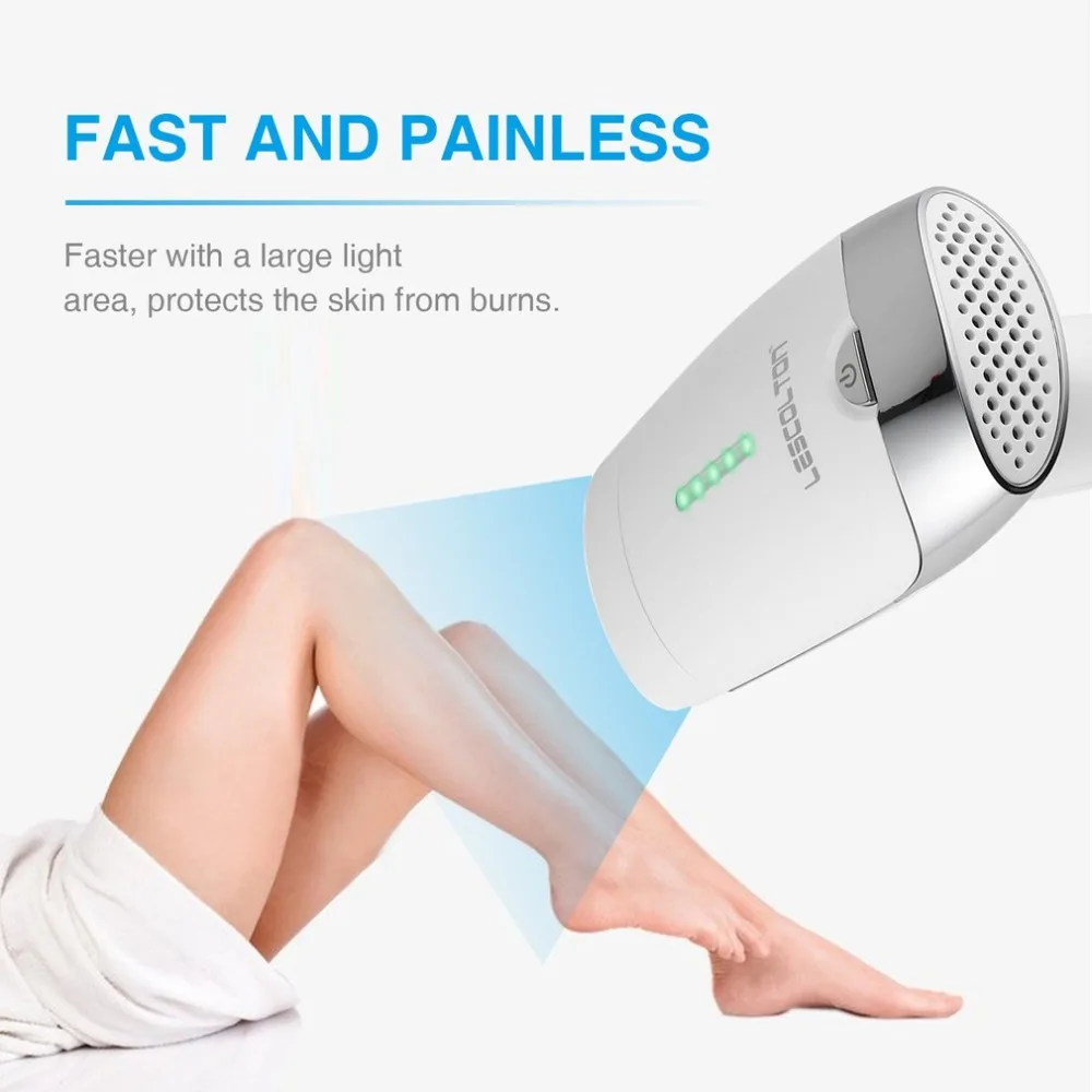 

LESCOLTON T009 Safe Use Razor Face & Body Hair Removal Painless IPL Home Pulsed Light Unisex for Men & Women Hot