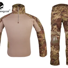 Военная тактическая одежда страйкбол охота Emerson BDU Униформа Combat Gen2 рубашка и брюки колено налокотник Teflon EM6973 VEG