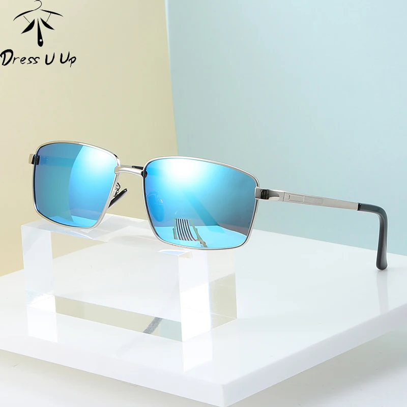 

DRESSUUP Classic Sports Sunglasses Men Women Male Driving Golf Rectangle Rimless Ultralight Frame Sun Glasses UV400 De Sol