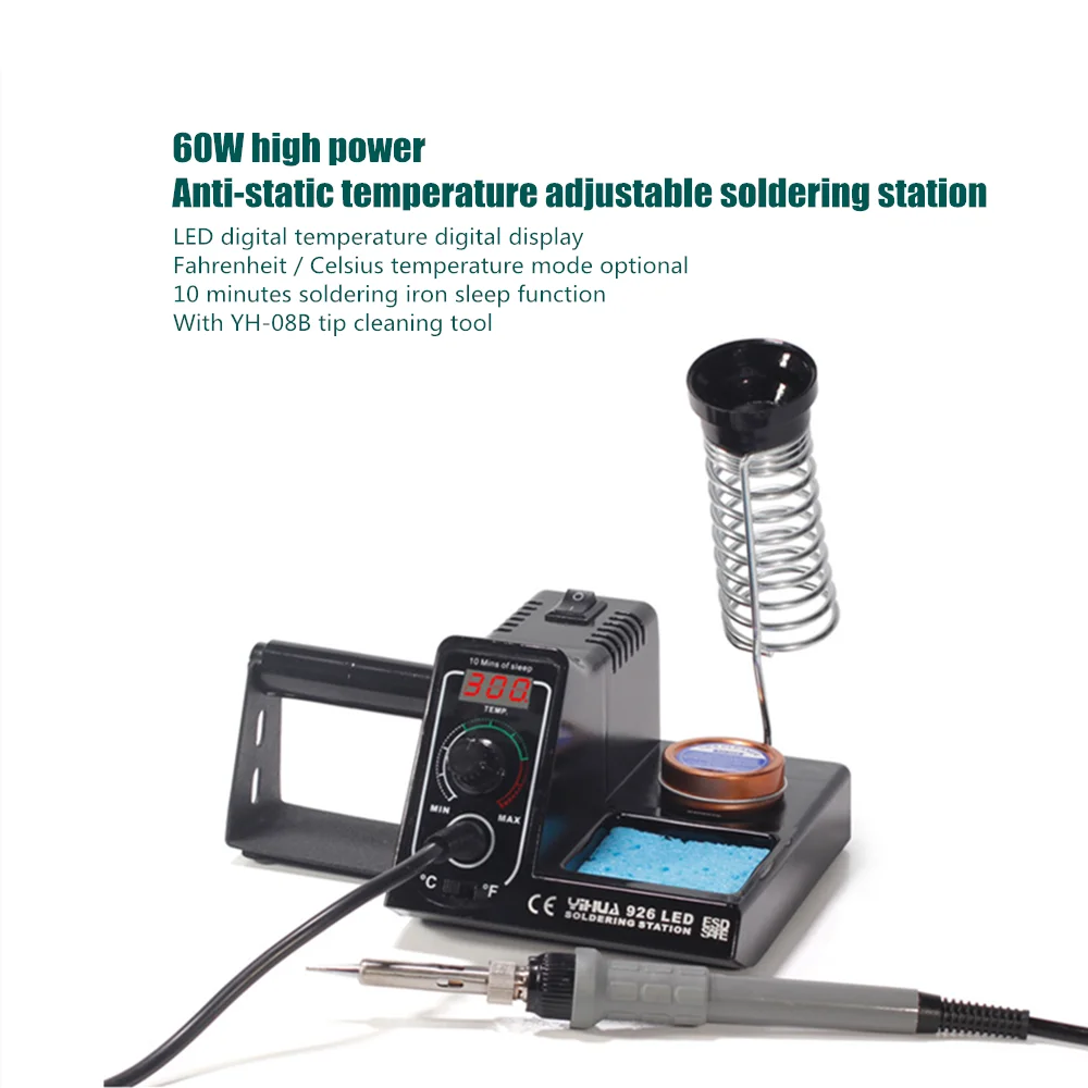 YIHUA 926LED-II Min Soldering Iron Station Precise Display Ajustable Temperature soldering station electronic welding iron