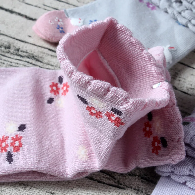 3 пары Хлопковых Носков с пятью пальцами новые носки с кроликами Kawaii японские носки с раздельными пальцами