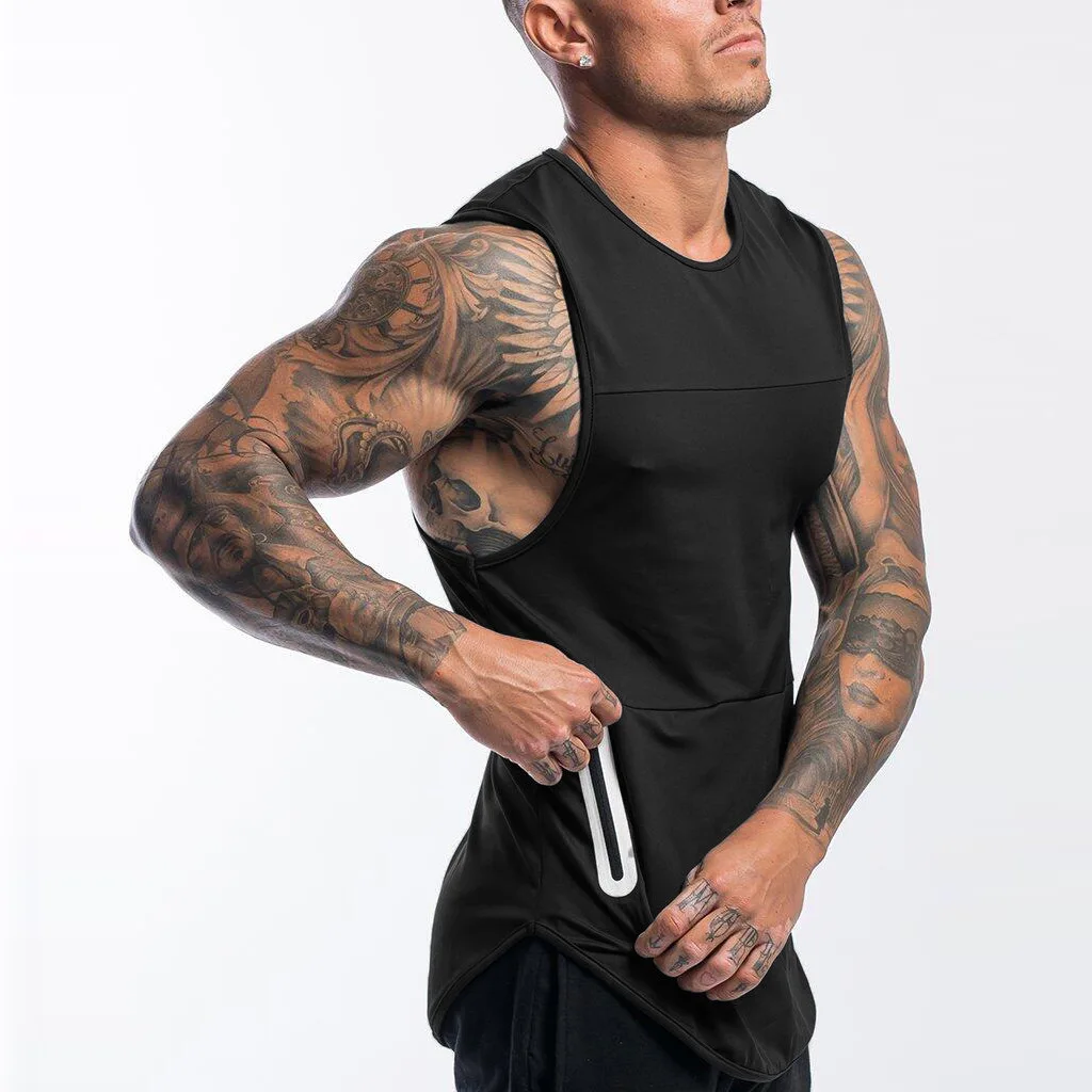 

Muscle Fitness Brothers Summer Europe And America Sports Casual Running Exercise Apparatus Men Quick-Dry Sleeveless Vest