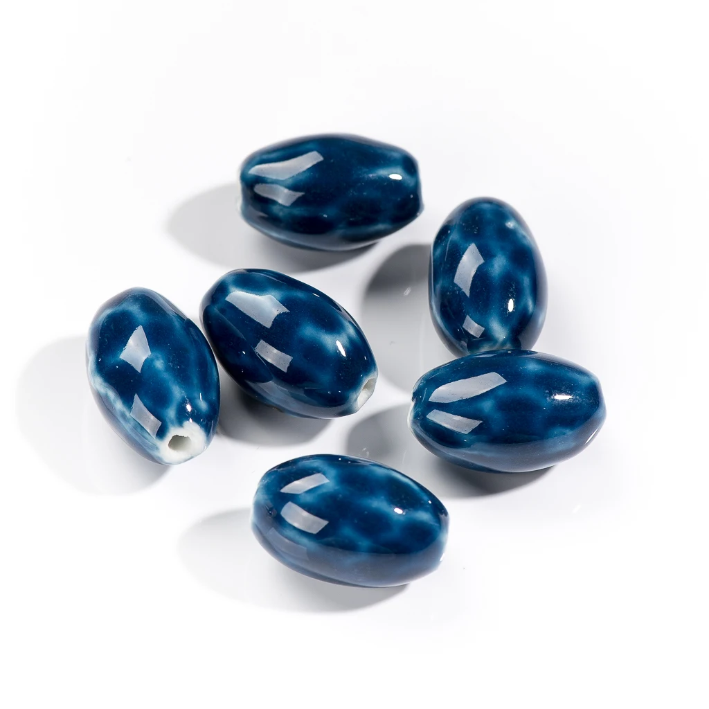 24 #5 stücke Oval Retro Stil Keramik Perlen Schmuck Zubehör Für Halskette Machen # XN512 – Detail 1