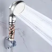 Chuveiro Pedra Fluxo Handheld Multi-função Ionic filtração 3 Modos de Substituição Da Cabeça de Chuveiro de Água pressurizada-economia de energia