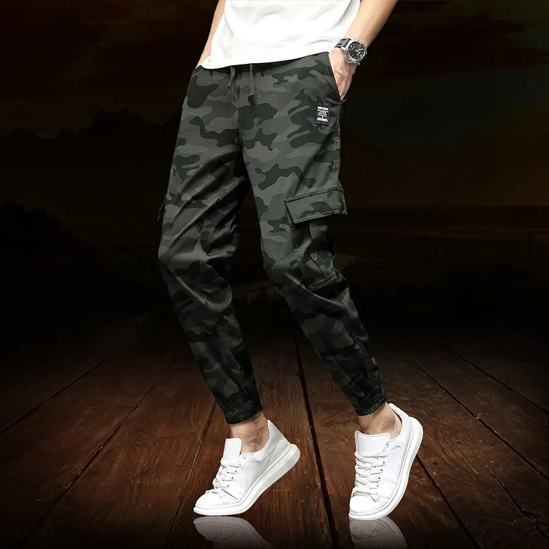 

K9062-6 Camouflage Casual Pants Korean-style Trend Ha Nylon Versatile Loose Casual Pants